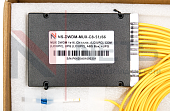 Оптический мультиплексор DWDM 1x16, каналы 51-66, (LC/UPC), COM (LC/UPC), ABS Box